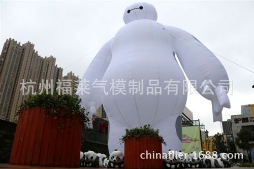 充氣卡通 供應超能陸戰(zhàn)隊大白氣模、充氣固定大白氣模、行走卡通氣模人原始圖片2