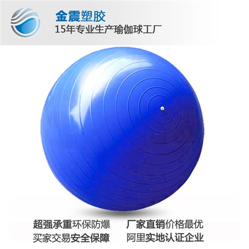 健身球 江蘇常州生產(chǎn)廠家批發(fā)PVC健身瑜伽球（65CM),超強(qiáng)承重，安全保障原始圖片3