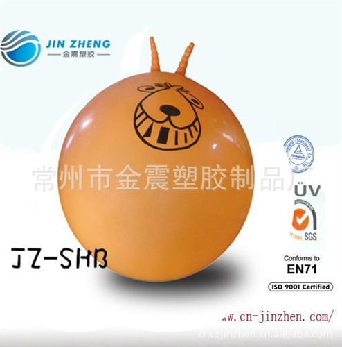 羊角球 江蘇常州廠家批發直銷2013款特種羊角球75CM/橘色