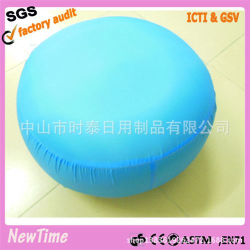 PVC吹氣室內(nèi)家具系列 【廣東】外貿(mào)廠家  充氣專家直銷  PVC充氣腳凳加外套原始圖片2