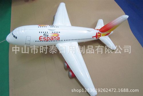 PVC吹氣廣告系列 廠家定制pvc充氣飛機 充氣廣告飛機 飛機模型玩具 仿真飛機玩具原始圖片3