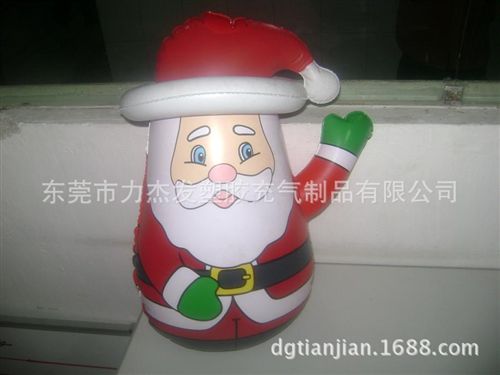 節(jié)日用品 廠家生產(chǎn)圣誕節(jié)禮品玩具/圣誕老人不倒翁/充氣圣誕禮品