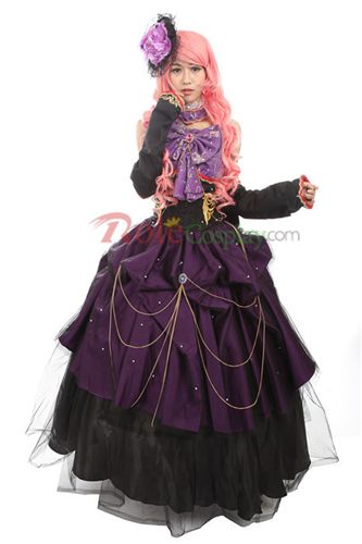 服裝系列 美碼 蝴蝶家動漫服裝197女裝Vocaloid巡音luka龍?zhí)鋍osplay原始圖片3