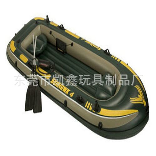 充氣沖鋒艇 加厚充氣釣魚船 雙人皮劃艇 氣墊游泳船橡皮艇 夾風船 6人充氣船