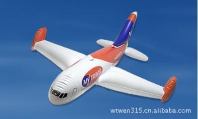 充氣飛機，飛盤，飛碟 廣東東莞 廠家訂做充氣飛機模型 客機 hxj玩具 充氣飛機模型