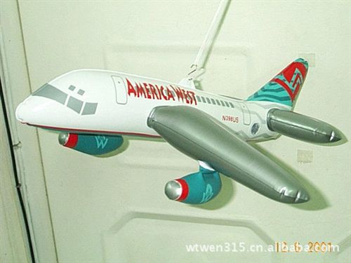 充氣飛機，飛盤，飛碟 格薩訂做批發(fā)PVC充氣客機  A380空中客車模型飛機  各種充氣模型原始圖片2