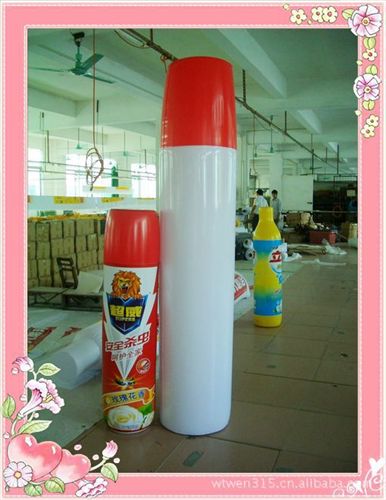 廣告瓶子，啤酒瓶，米酒瓶等 廣東專業(yè) PVC充氣廣告香煙 藍(lán)天六必治牙膏管 超威滅害靈罐子廣告原始圖片3
