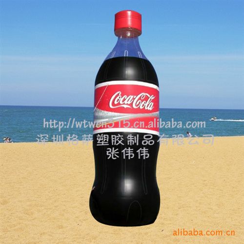 廣告瓶子，啤酒瓶，米酒瓶等 廣東專業生產廠家訂做pvc充氣廣告瓶 充氣啤酒瓶 可口可樂瓶子原始圖片3