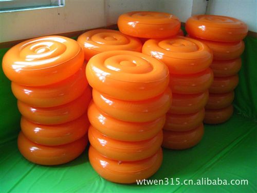 充氣墊子，凳子，坐墊 供應(yīng)6P環(huán)保72英寸圓形浮排  180CM水上空氣床  浮島廠家直供