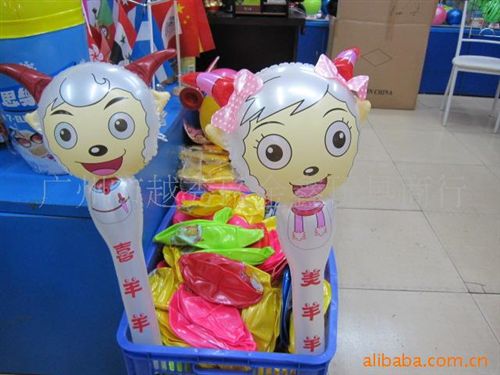 球迷助威用品系列 供應(yīng)廣告加油棒pe【廠家直銷 100對(duì)起批】原始圖片3