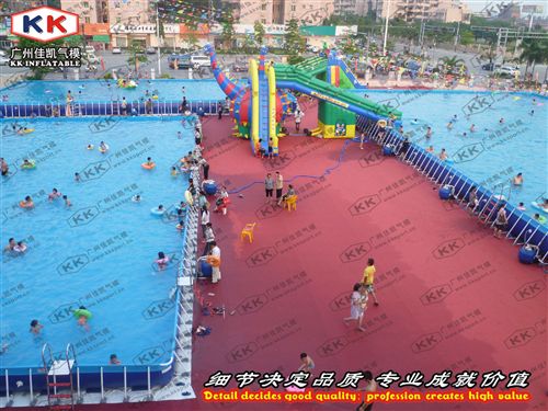 移動泳池 移動水上樂園 戶外大型支架游泳池 兒童戲水池 充氣水滑梯 佳凱