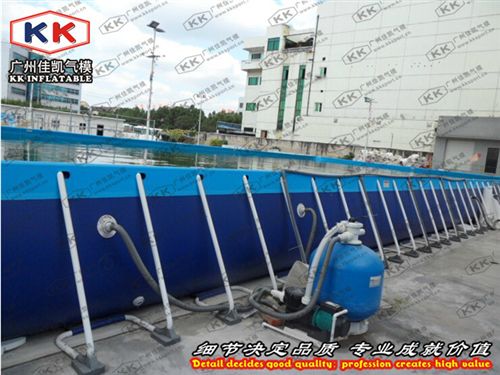 移動(dòng)泳池 移動(dòng)水上樂園 成人支架泳池 大型支架游泳池 充氣水滑梯佳凱廠家