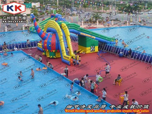 移動泳池 移動水上樂園大型支架游泳池 成人支架泳池 水上滑梯 兒童戲水池