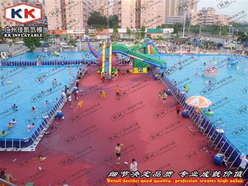 移動泳池 移動水上樂園大型支架游泳池 成人支架泳池 水上滑梯 兒童戲水池