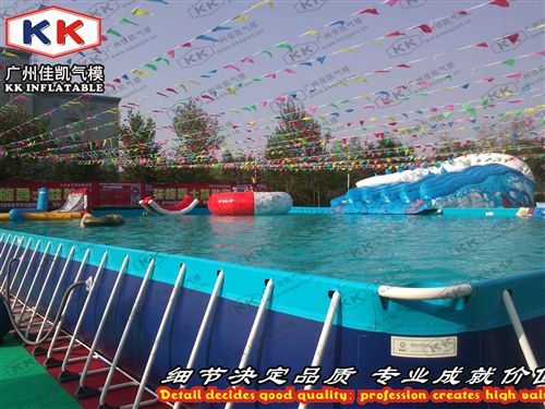 移動泳池 廠家直銷大型支架泳池移動水上樂園 兒童戲水池 充氣大滑梯組合