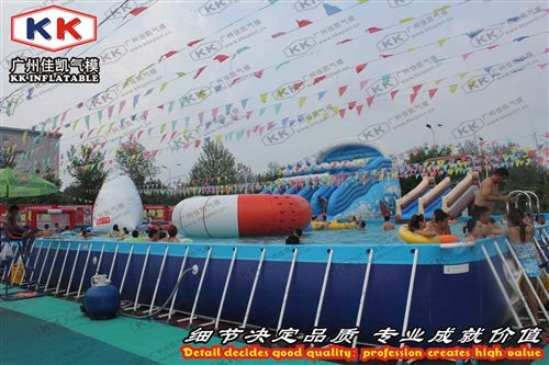 移動泳池 廠家直銷大型支架泳池移動水上樂園 兒童戲水池 充氣大滑梯組合