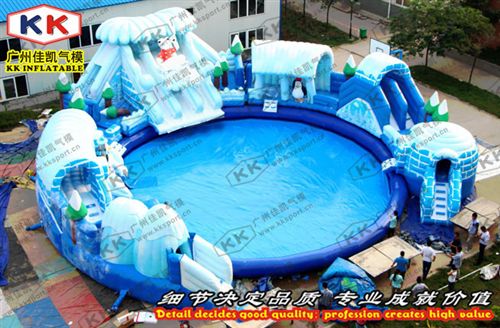 移動泳池 廠家直銷移動水上樂園 大型支架泳池 大象水滑梯 充氣水上沖關