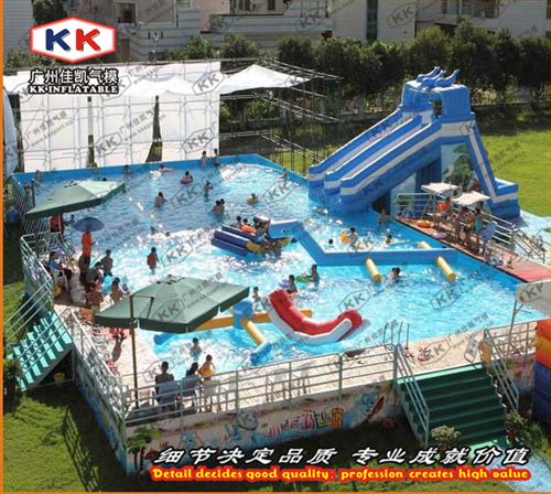 移動泳池 廠家直銷移動水上樂園大型支架泳池兒童游泳池水上滾筒充氣水池