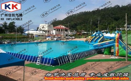 移動泳池 廠家直銷大型支架泳池 移動水上樂園戶外大型充氣泳池水上大沖關