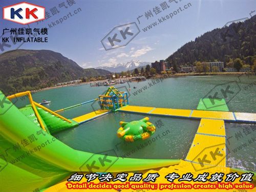 水上產品 佳凱供應湖上海上水上游樂項目大沖關闖關水上投資項目廠家合作