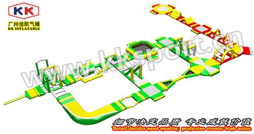 水上產品 廠家直銷水上大沖關綠色運動水上闖關游戲 成年沖關組合水上玩具