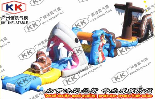水上產品 佳凱直銷動漫水世界水上沖關卡通元素主題闖關設備兒童水上娛樂品