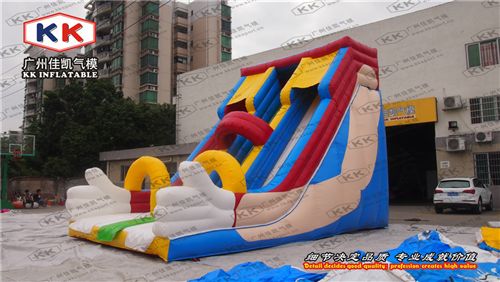 水陸大滑梯 佳凱出口大手充氣滑梯兒童游樂設備充氣大滑梯早教益智充氣滑梯原始圖片2