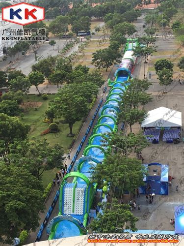 水陸大滑梯 佳凱出口大手充氣滑梯兒童游樂設備充氣大滑梯早教益智充氣滑梯
