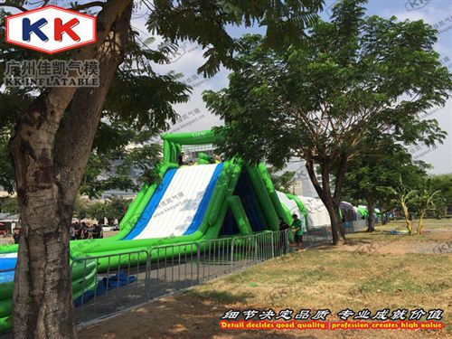 水陸大滑梯 佳凱定制大型閉氣長滑梯活動造勢宣傳定制戶外長滑梯移動水上樂原始圖片2