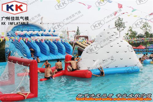 水陸大滑梯 佳凱氣模廠家定制五道滑梯組合充氣水滑梯水上樂園設備充氣水滑梯