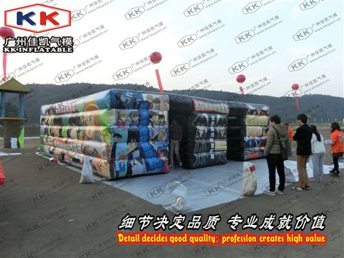 趣味/通道 佳凱氣模定制柯南主題充氣迷宮智慧大考驗(yàn)百變迷宮趣味充氣用品