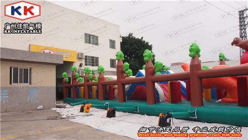 樂園/組合 佳凱定制大型陸地兒童充氣ylc充氣蹦蹦床廣場充氣彈床廠家直銷