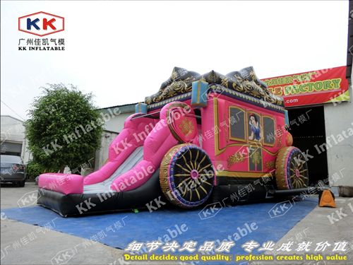 充氣蹦床組合 佳凱廠家直銷充氣蹦蹦床公主馬車城堡ylc充氣小跳床充氣滑梯