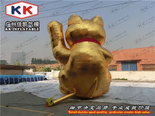 節(jié)日裝飾 佳凱專業(yè)定制招財(cái)貓充氣氣模節(jié)日宣傳充氣造型主題樂園吉祥物定制