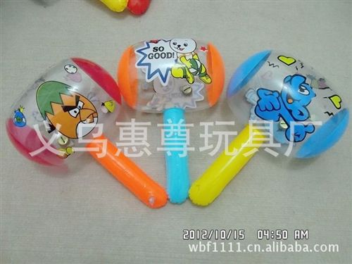 充氣錘子 兒童充氣玩具批發(fā)/PVC益智玩具/卡通透明小榔頭玩具/充氣小錘子原始圖片2