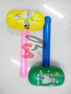 充氣錘子 充氣玩具錘批發(fā)  中號彩錘 長柄錘  pvc塑膠玩具 義烏皮貨原始圖片2
