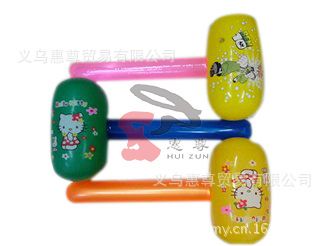 充氣錘子 充氣玩具錘批發(fā)  中號彩錘 長柄錘  pvc塑膠玩具 義烏皮貨原始圖片3