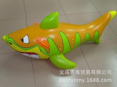 pvc訂做 充氣鯊魚艇 加厚充氣座圈 嬰幼兒水上座艇批發訂做原始圖片2