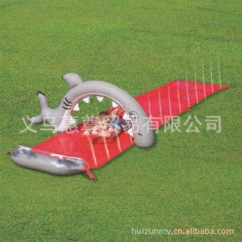 Bestway產品 專業設計與制作PVC488cm 鯊魚滑水布 雙人滑水布夏天清涼必備品