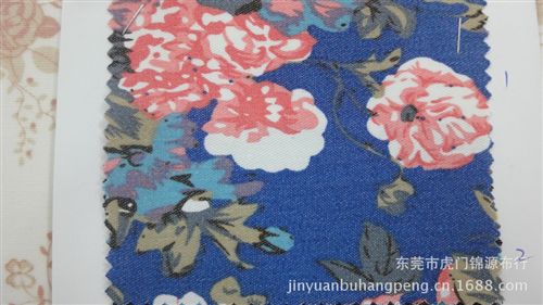仿牛仔印花面料 仿牛仔印花布 彈力印花布 印花面料 A1439#服裝手袋鞋帽用布原始圖片2