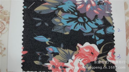 仿牛仔印花面料 仿牛仔印花布 彈力印花布 印花面料 A1439#服裝手袋鞋帽用布原始圖片3