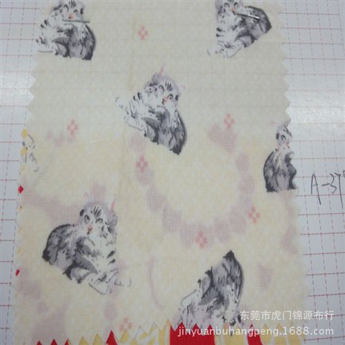 人棉印花 新款人棉印花布  活性人棉印花布  印花布  J518原始圖片2