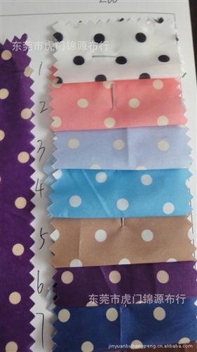 尼龍 風衣面料 羽絨服面料尼龍布 油光布 印圓點 廠家直銷原始圖片3