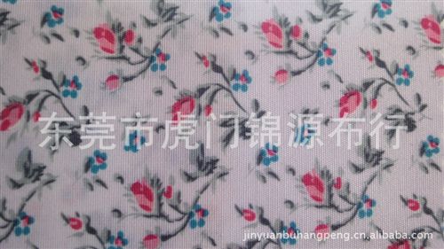 T/C布 供應(yīng)現(xiàn)貨多款滌綸印花面料,T/C印花服裝面料 A185#