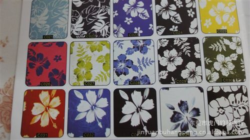 桃皮絨印花 滌綸印花布 水蜜桃印花面料 沙灘布 夏威夷風格系類原始圖片2