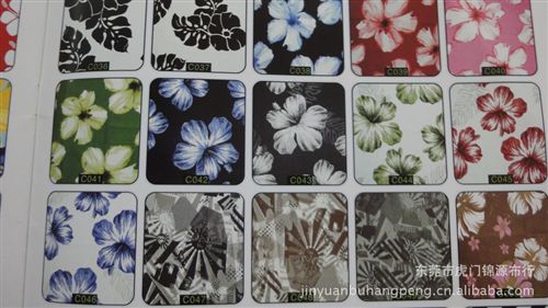 桃皮絨印花 滌綸印花布 水蜜桃印花面料 沙灘布 夏威夷風格系類原始圖片3