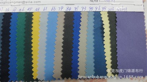 化纖面料 全滌華達呢斜紋面料 雙面斜華達呢工裝制服面料  華達呢原始圖片2