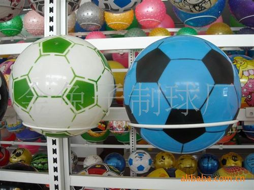 噴花球 供應體育用品 15CM  皮球 多彩 環保噴花球