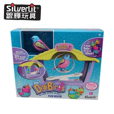 品牌分類 Silverlit銀輝Digibirds知音鳥配鳥籠架屋智能音樂電動鳥玩具批發