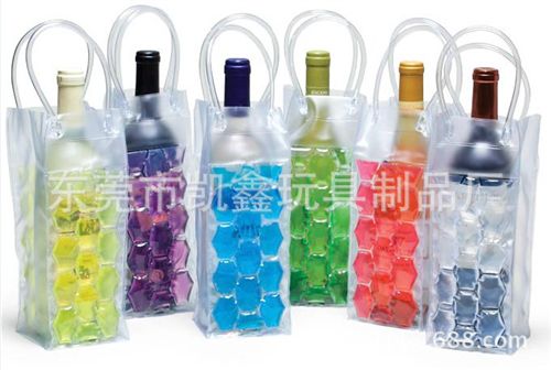 充氣冰桶 廠家直銷多色pvc袋冰酒套，冰酒袋，啤酒冰鎮(zhèn)酒套 紅酒套